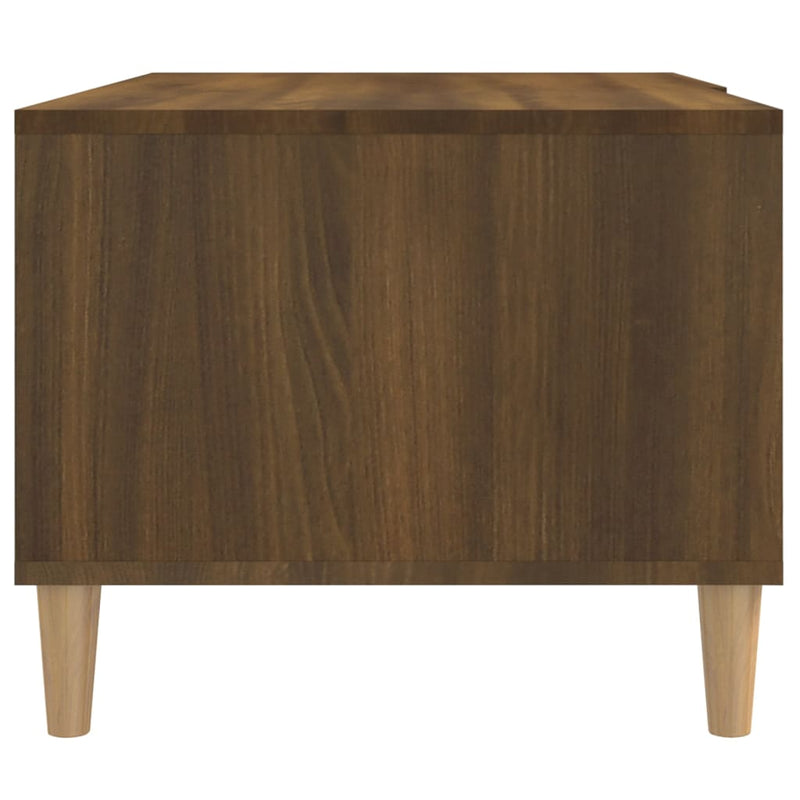 vidaXL barna tölgy színű szerelt fa dohányzóasztal 89,5 x 50 x 40 cm