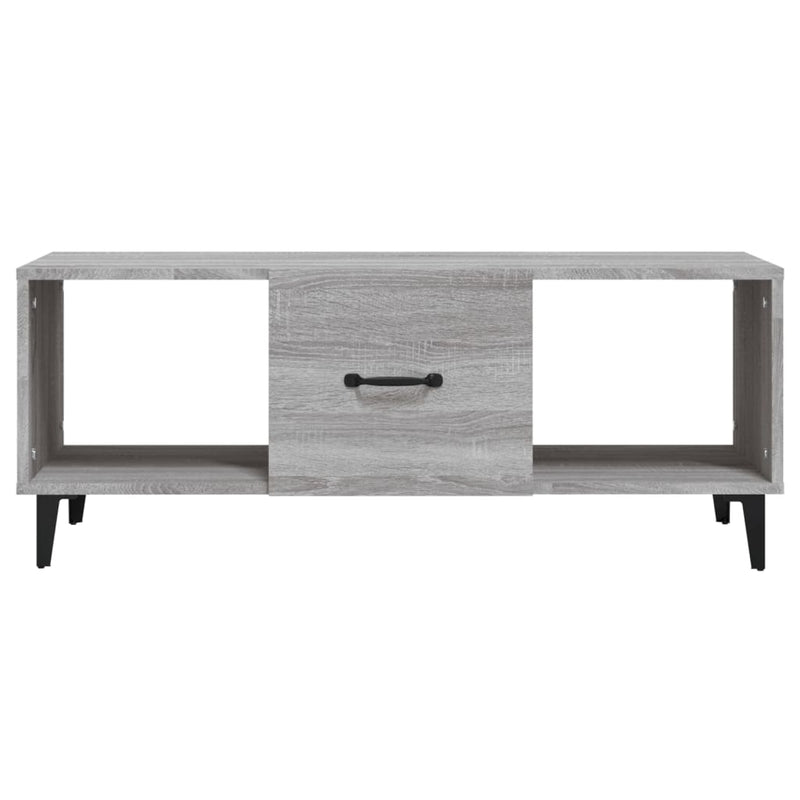 vidaXL szürke sonoma színű szerelt fa dohányzóasztal 102 x 50 x 40 cm