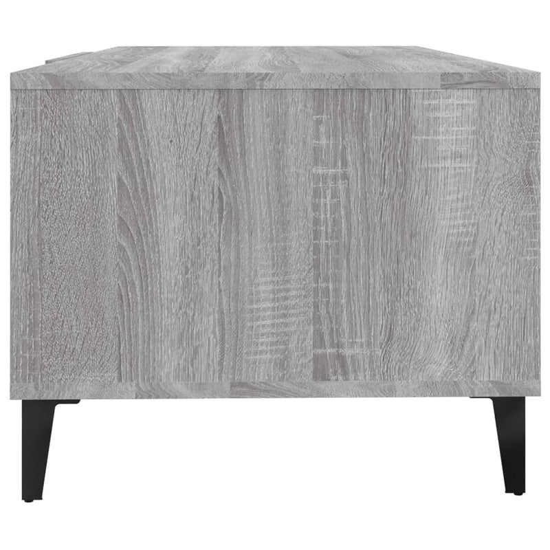 vidaXL szürke sonoma színű szerelt fa dohányzóasztal 102 x 50 x 40 cm