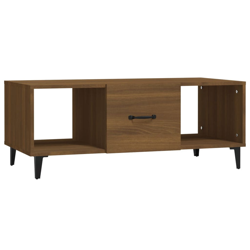vidaXL barna tölgy színű szerelt fa dohányzóasztal 102 x 50 x 40 cm