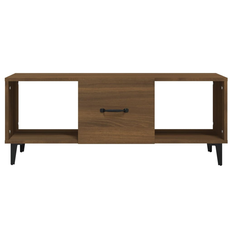 vidaXL barna tölgy színű szerelt fa dohányzóasztal 102 x 50 x 40 cm