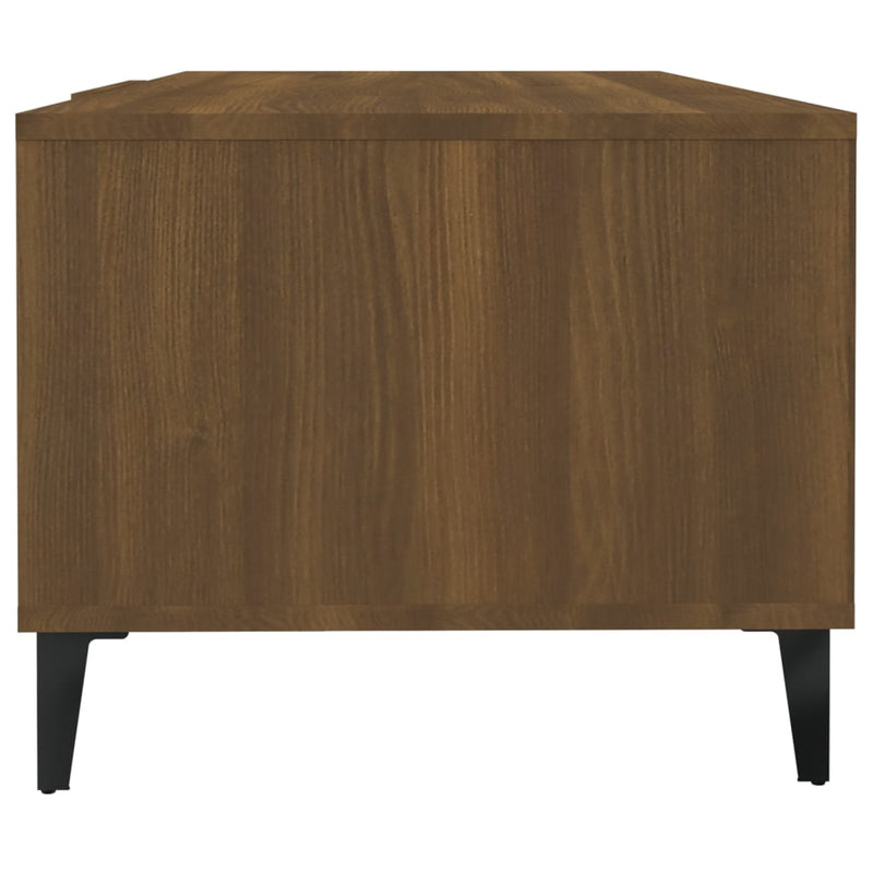 vidaXL barna tölgy színű szerelt fa dohányzóasztal 102 x 50 x 40 cm
