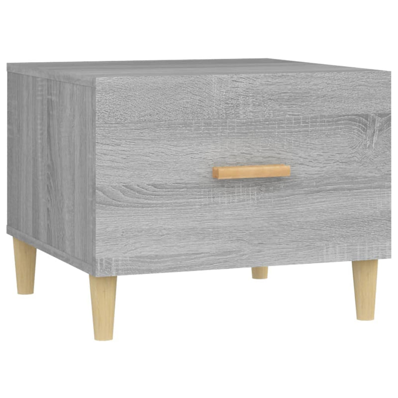 vidaXL 2 db szürke sonoma szerelt fa dohányzóasztal 50 x 50 x 40 cm