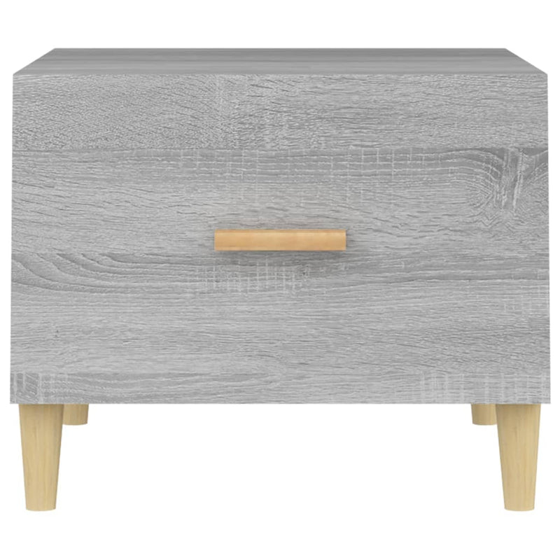 vidaXL 2 db szürke sonoma szerelt fa dohányzóasztal 50 x 50 x 40 cm