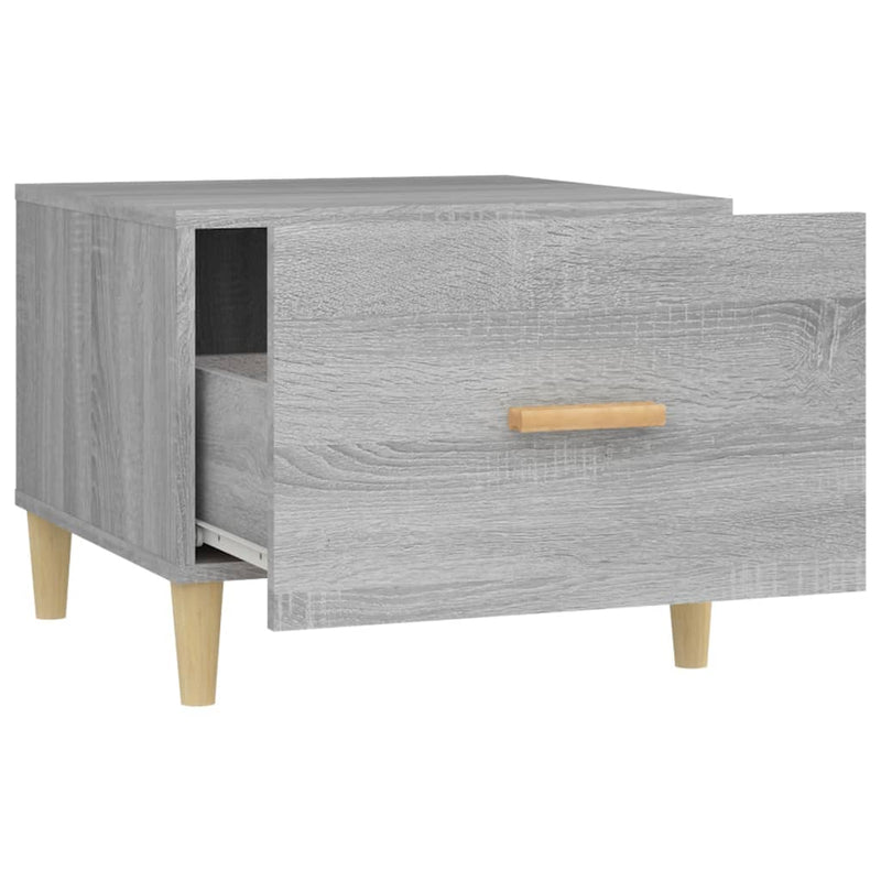 vidaXL 2 db szürke sonoma szerelt fa dohányzóasztal 50 x 50 x 40 cm