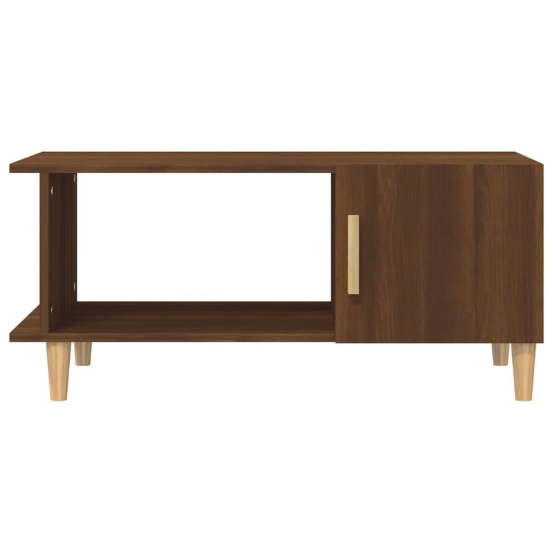 vidaXL barna tölgyszínű szerelt fa dohányzóasztal 90 x 50 x 40 cm