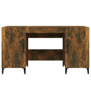 vidaXL füstös tölgy színű szerelt fa íróasztal 140 x 50 x 75 cm