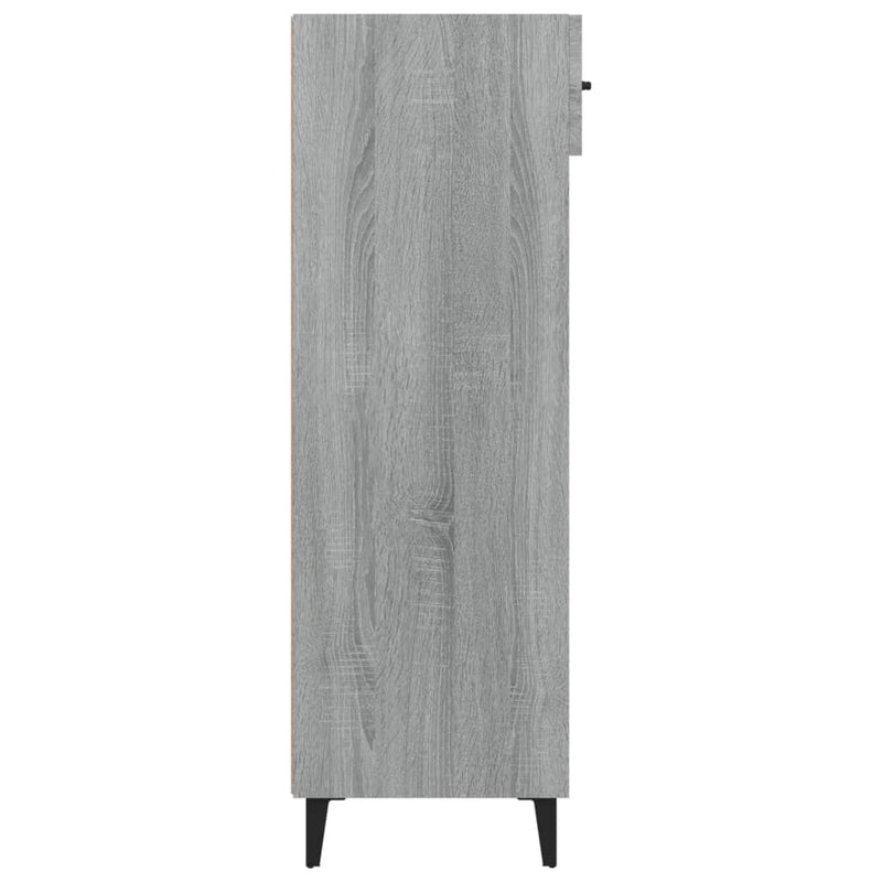 vidaXL szürke sonoma színű szerelt fa cipőszekrény 60 x 35 x 105 cm