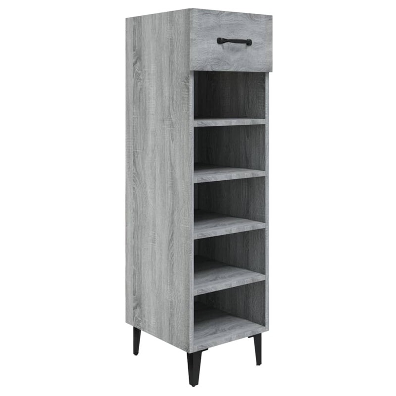 vidaXL szürke sonoma színű szerelt fa cipősszekrény 30 x 35 x 105 cm