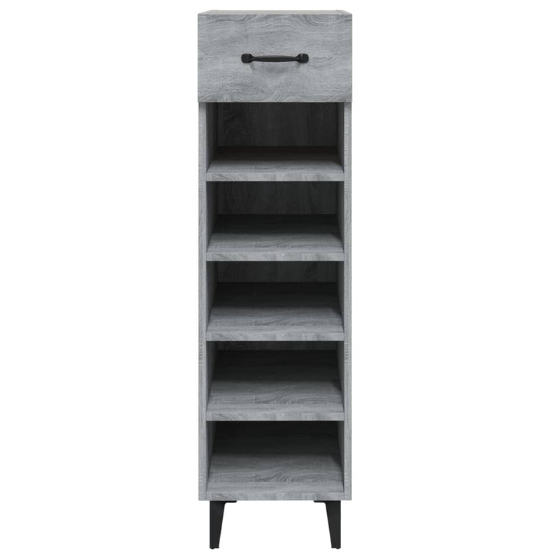 vidaXL szürke sonoma színű szerelt fa cipősszekrény 30 x 35 x 105 cm