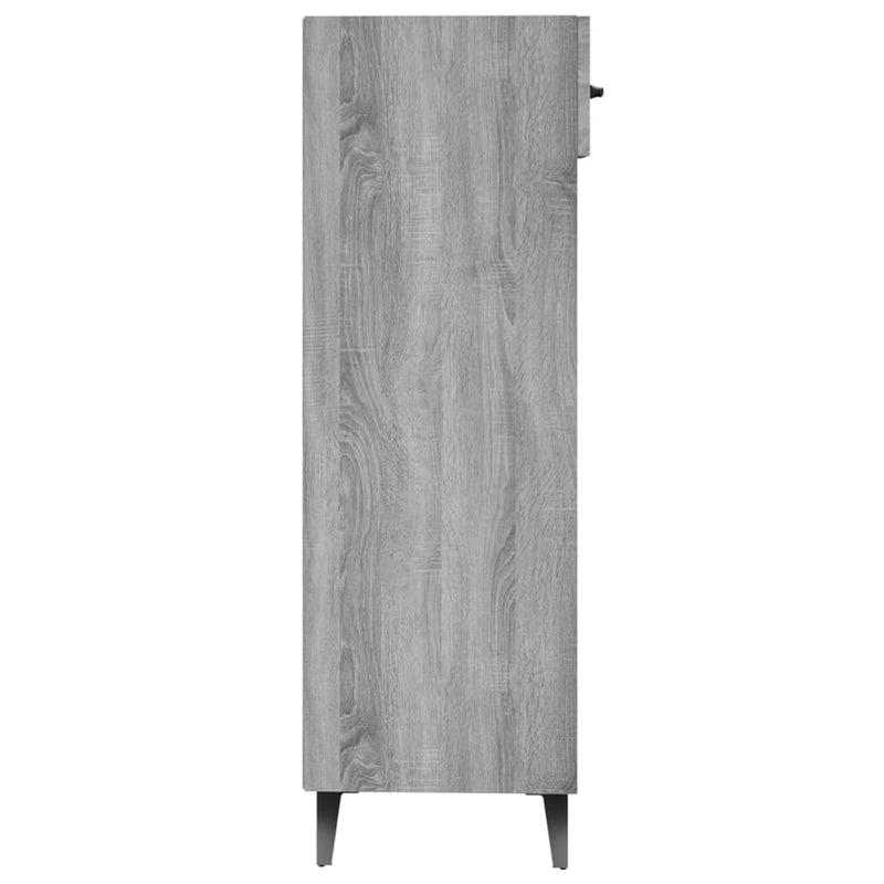 vidaXL szürke sonoma színű szerelt fa cipősszekrény 30 x 35 x 105 cm