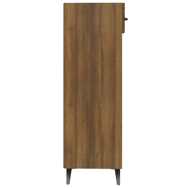 vidaXL barna tölgy színű szerelt fa cipősszekrény 30 x 35 x 105 cm