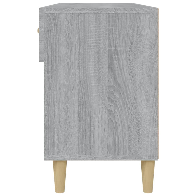vidaXL szürke sonoma színű szerelt fa cipőszekrény 102 x 35 x 55 cm