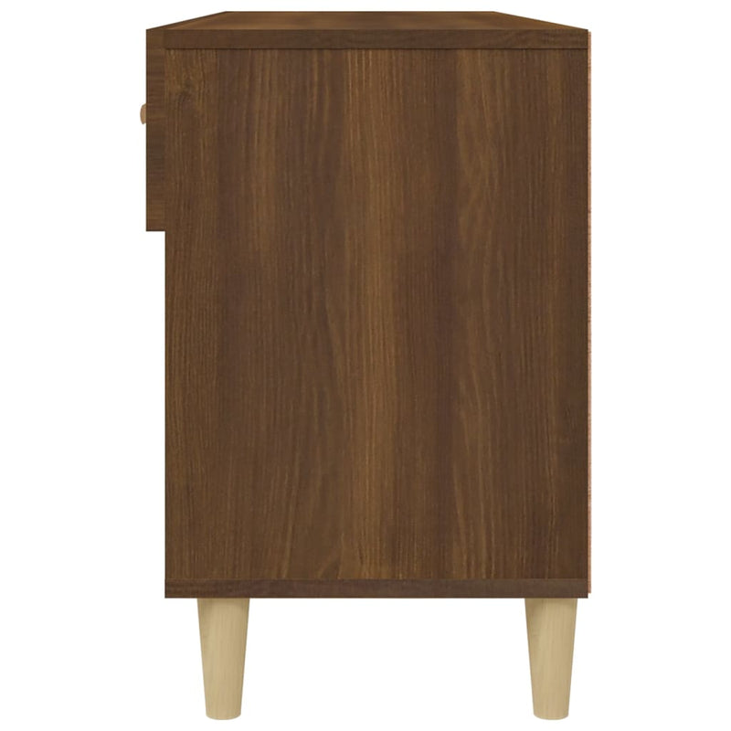 vidaXL barna tölgyszínű szerelt fa cipősszekrény 102 x 35 x 55 cm