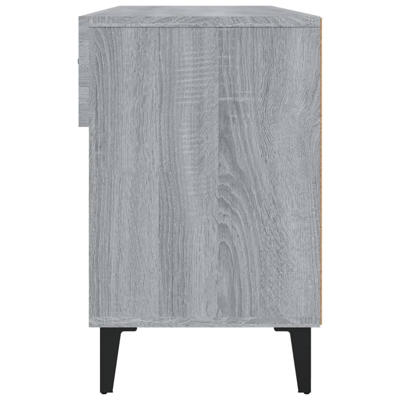 vidaXL szürke sonoma színű szerelt fa cipőszekrény 102 x 35 x 55 cm