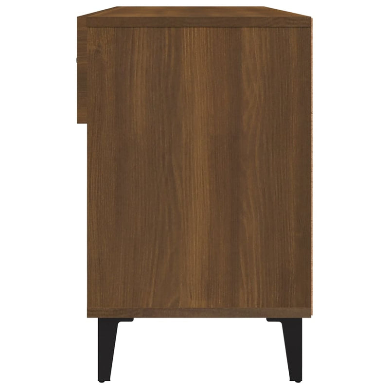 vidaXL barna tölgyszínű szerelt fa cipősszekrény 102 x 35 x 55 cm