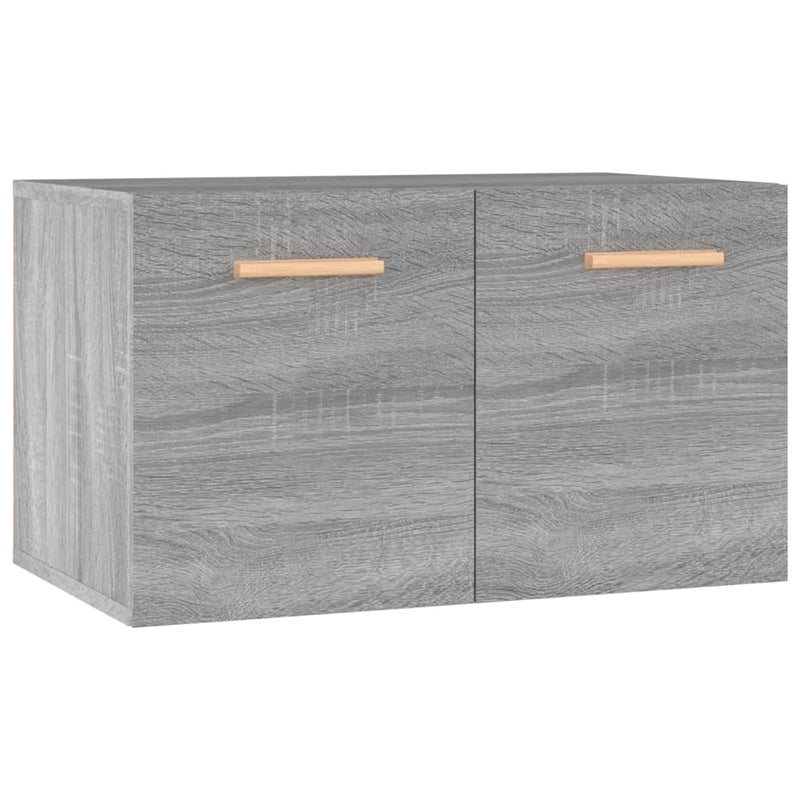 vidaXL szürke sonoma színű szerelt fa faliszekrény 60 x 36,5 x 35 cm