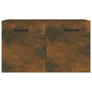 vidaXL füstös tölgy színű szerelt fa faliszekrény 60 x 36,5 x 35 cm