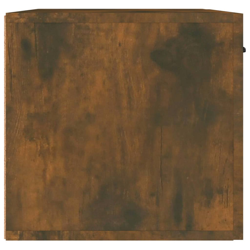 vidaXL füstös tölgy színű szerelt fa faliszekrény 60 x 36,5 x 35 cm