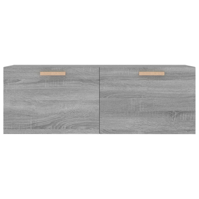 vidaXL szürke sonoma színű szerelt fa faliszekrény 100 x 36,5 x 35 cm