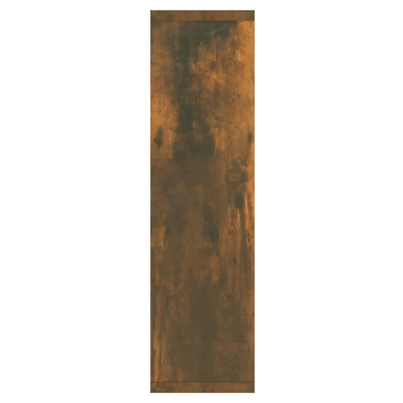 vidaXL füstös tölgy színű tükrös szekrény LED-ekkel 76 x 15 x 55 cm