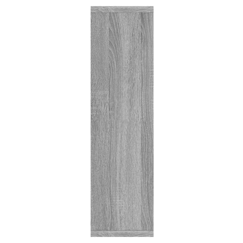 vidaXL szürke sonoma színű tükrös szekrény LED-ekkel 76 x 15 x 55 cm