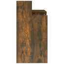 vidaXL füstös tölgy színű szerelt fa íróasztal LED-ekkel 97x45x90 cm