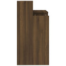 vidaXL barna tölgy színű szerelt fa íróasztal LED-ekkel 97x45x90 cm