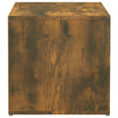 vidaXL füstös tölgy színű szerelt fa tárolódoboz 40,5 x 40 x 40 cm