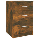 vidaXL füstös tölgyszínű szerelt fa éjjeliszekrény 40 x 40 x 63 cm