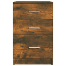 vidaXL füstös tölgyszínű szerelt fa éjjeliszekrény 40 x 40 x 63 cm