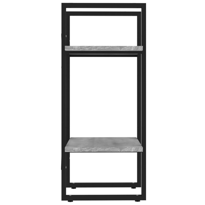 vidaXL 2 szintes szürke sonoma szerelt fa könyvszekrény 40x30x70 cm
