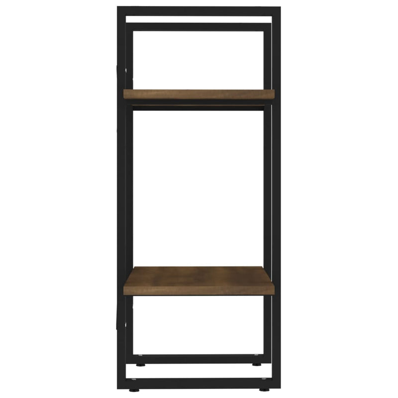 vidaXL 2 szintes barna tölgyszínű szerelt fa könyvszekrény 40x30x70 cm