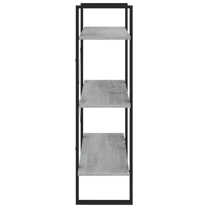 vidaXL szürke sonoma színű szerelt fa könyvszekrény 80 x 30 x 105 cm