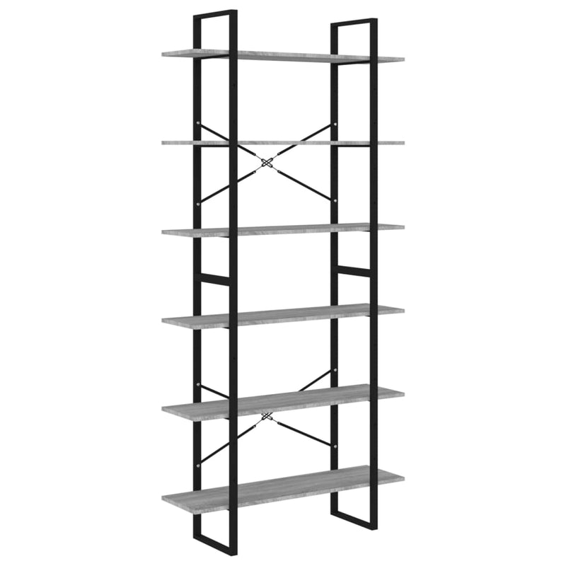 vidaXL szürke sonoma színű szerelt fa magasszekrény 100 x 30 x 210 cm