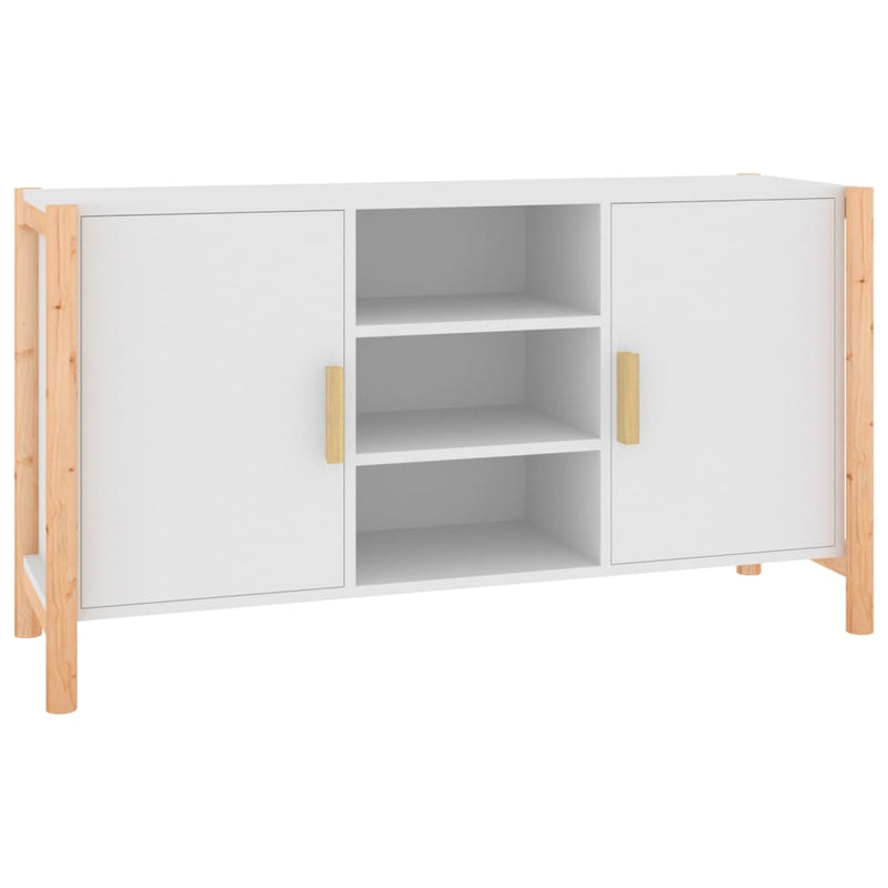 vidaXL fehér szerelt fa tálalószekrény 107 x 38 x 60 cm
