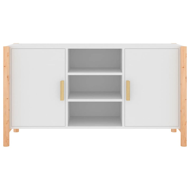 vidaXL fehér szerelt fa tálalószekrény 107 x 38 x 60 cm