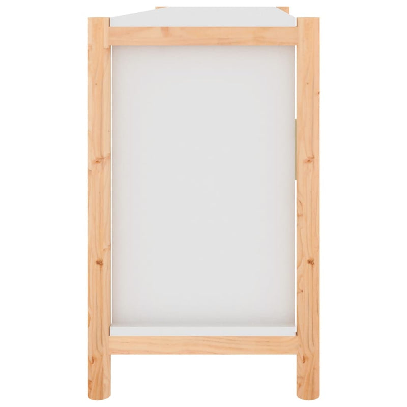 vidaXL fehér szerelt fa tálalószekrény 107 x 38 x 60 cm