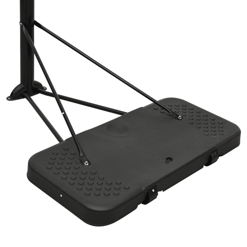 vidaXL fehér polietilén kosárlabda állvány 258-363 cm