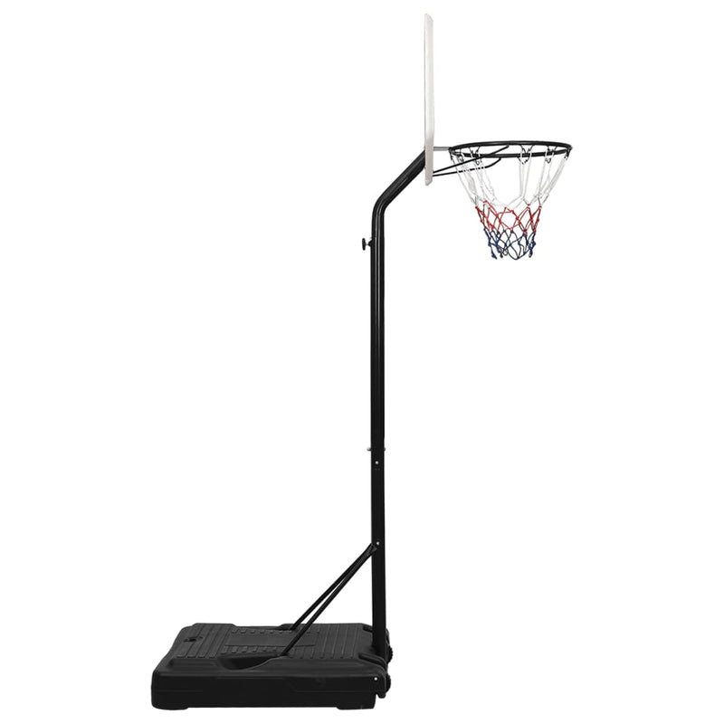vidaXL fehér polietilén kosárlabda állvány 237-307 cm