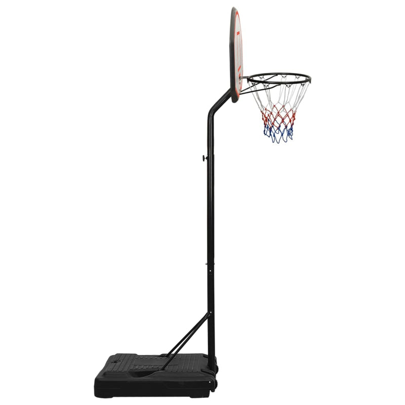 vidaXL fekete polietilén kosárlabda állvány 237-307 cm