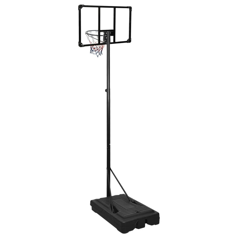 vidaXL átlátszó polikarbonát kosárlabdaállvány 235-305 cm