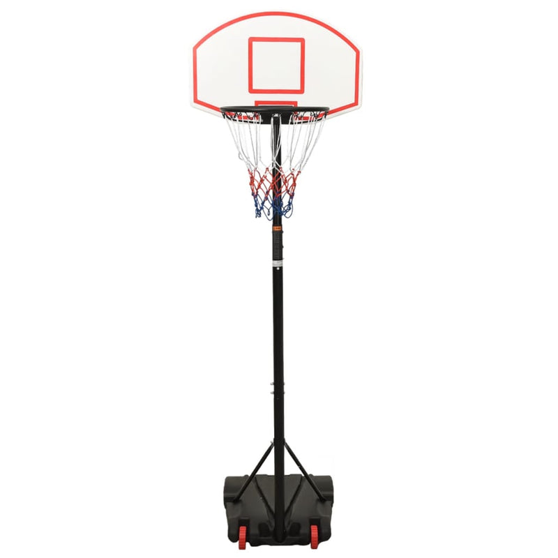 vidaXL fehér polietilén kosárlabda állvány 216-250 cm