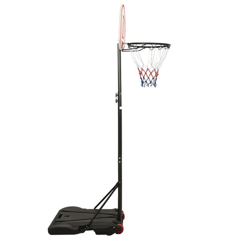 vidaXL fehér polietilén kosárlabda állvány 216-250 cm