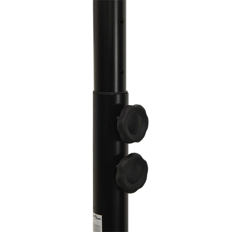 vidaXL fekete polietilén kosárlabda állvány 216-250 cm