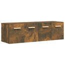 vidaXL 2 db füstös tölgy színű szerelt fa faliszekrény 60x36,5x35 cm