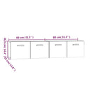 vidaXL 2 db füstös tölgy színű szerelt fa faliszekrény 80x35x36,5 cm