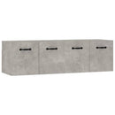 vidaXL 2 db betonszürke szerelt fa faliszekrény 80 x 35 x 36,5 cm
