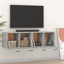 vidaXL 2 db betonszürke szerelt fa faliszekrény 80 x 35 x 36,5 cm