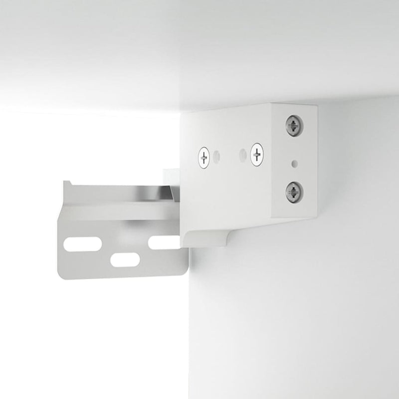 vidaXL 2 db fehér szerelt fa faliszekrény 100 x 36,5 x 35 cm